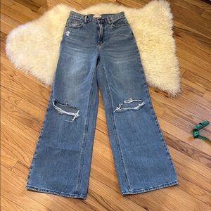 Pacsun sold out Wide Leg Jeans with Distressed Details